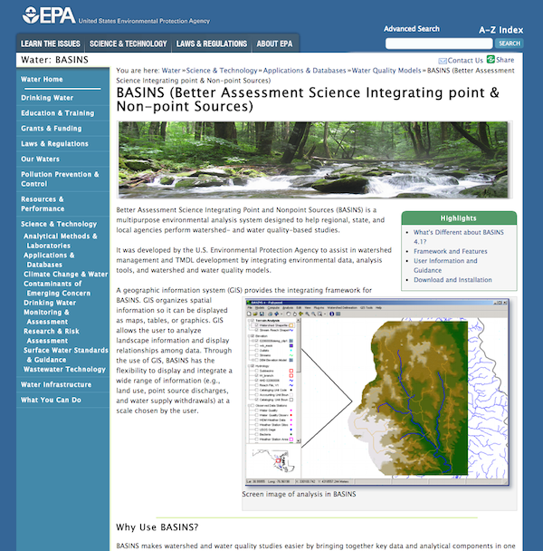 http://water.epa.gov/scitech/datait/models/basins/index.cfm