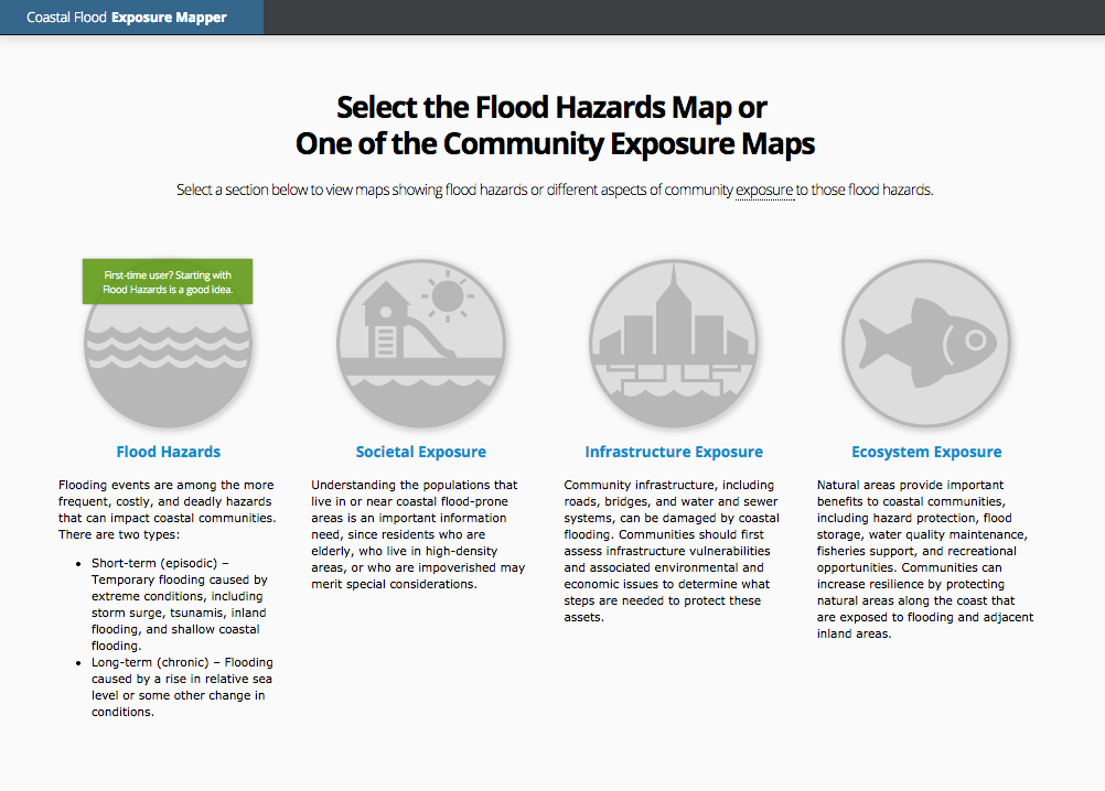 Coastal Flood Exposure Mapper