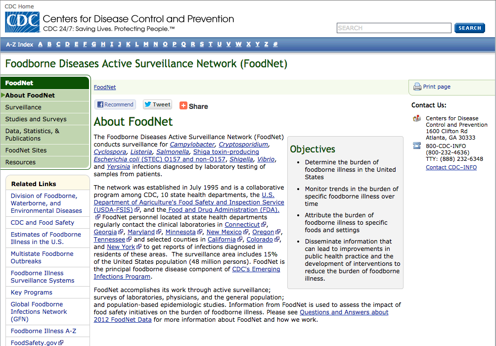 http://www.cdc.gov/foodnet/about.html