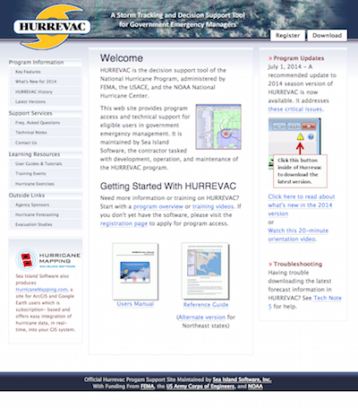 http://www.hurrevac.com/