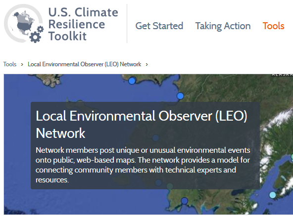 http://toolkit.climate.gov/tool/local-environmental-observer-leo-network