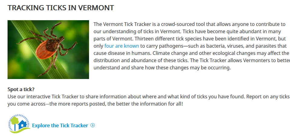 http://healthvermont.gov/ticktracker/