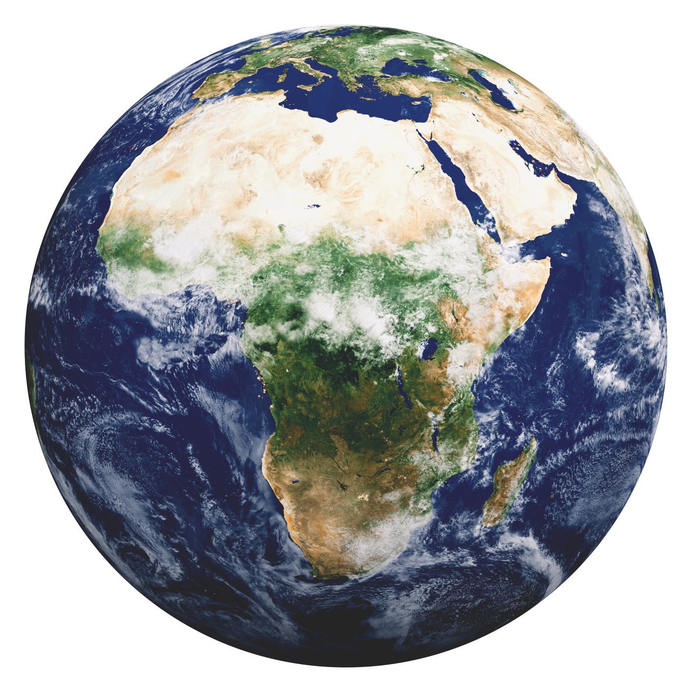 Satellite image of Africa