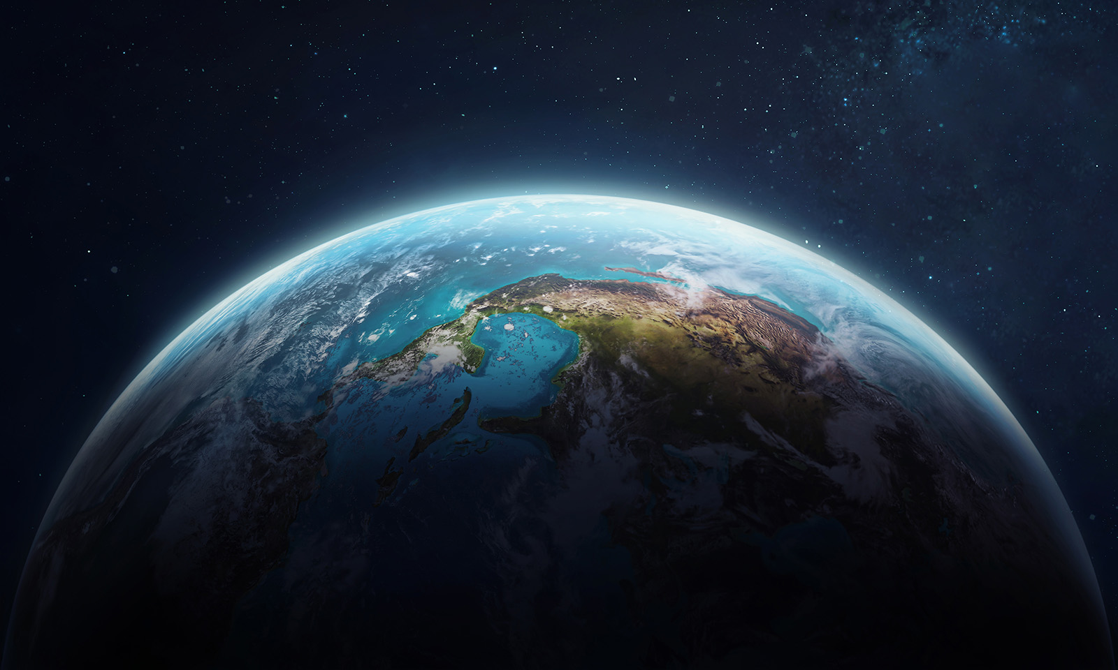 Image of the earth from outer space
