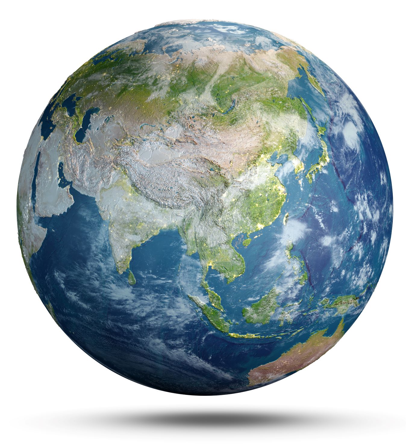 Satellite image of Indo-Pac region