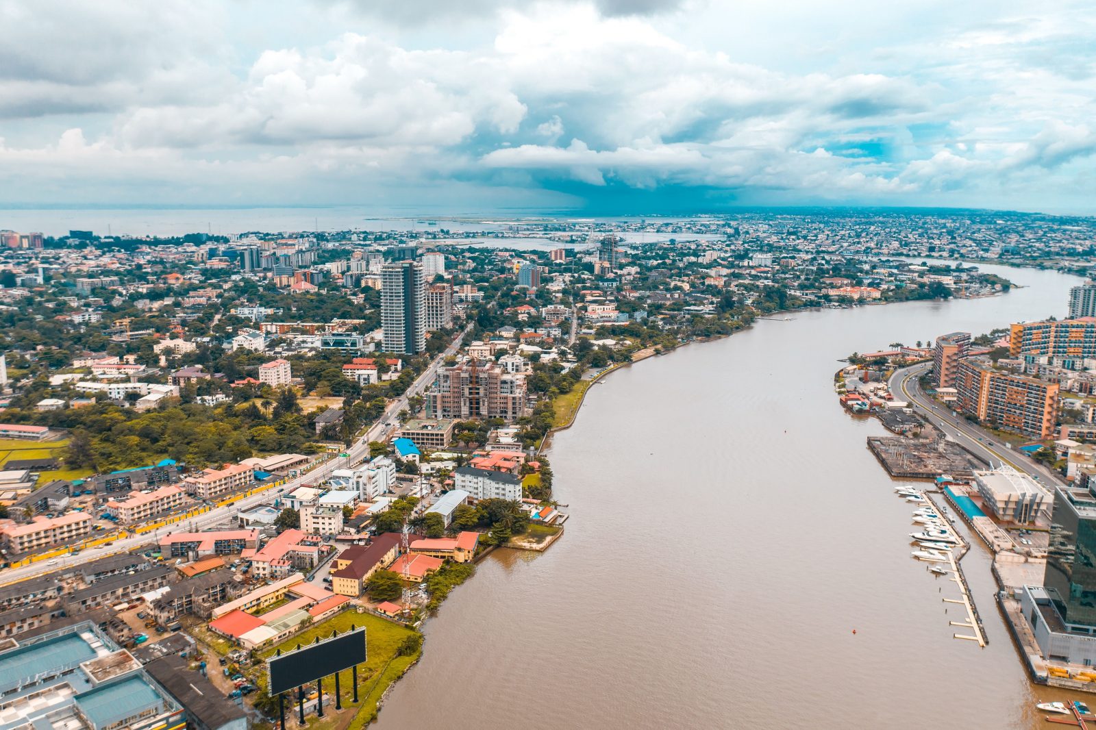 Aerial view of Lagos