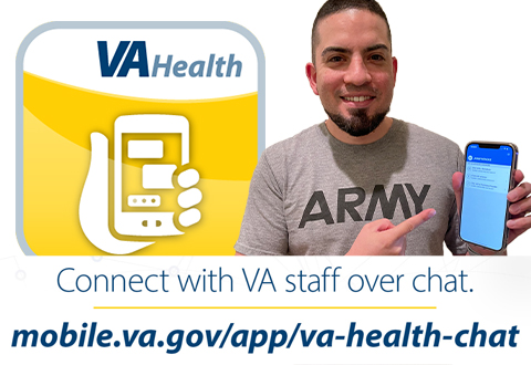 Veteran Gets Medical Advice with VA Health Chat