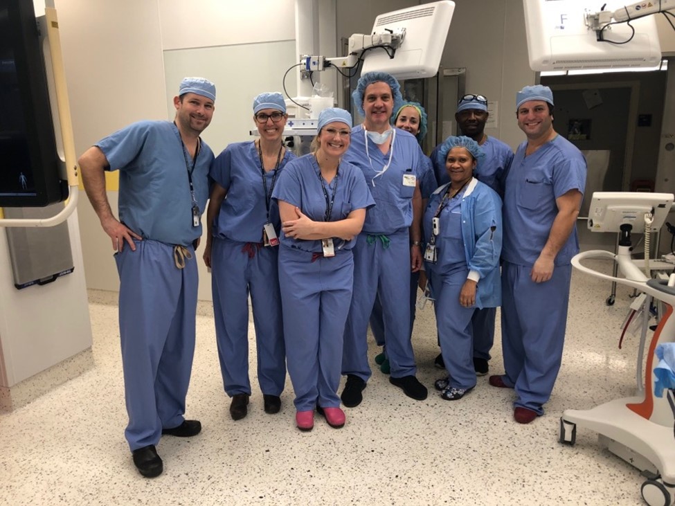 Picture of VA Boston Vascular Team in Hybrid OR