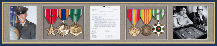 Dennis Stoppleworth and medals