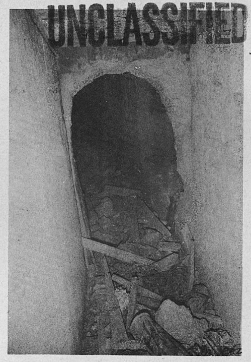 Japanese tunnel at Iwo Jima, 1945. Combined Arms Research Library, N10842