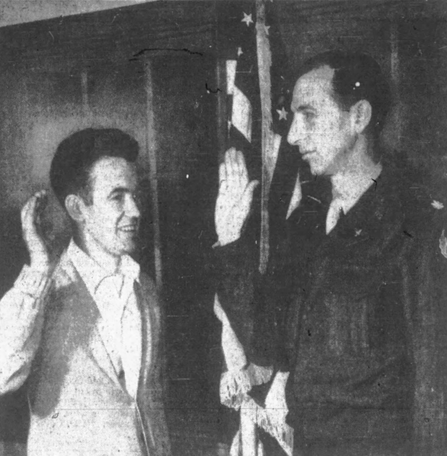 George Wahlen enlists in the U.S. Army, November 1948. Deseret News, Utah Digital Newspapers
