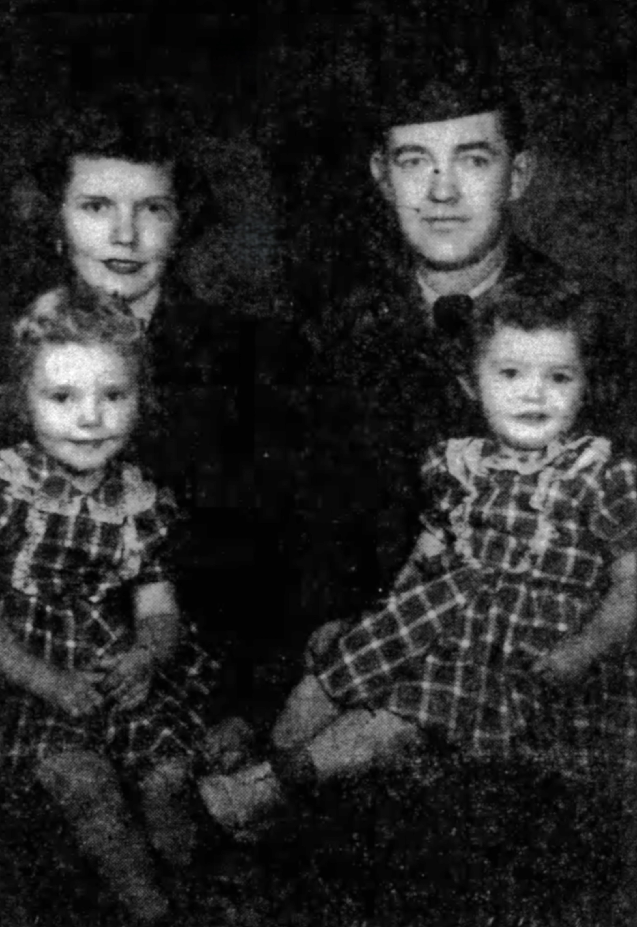 George and Melba with their two daughters, 1952. The Ogden Standard-Examiner, Utah Digital Newspapers