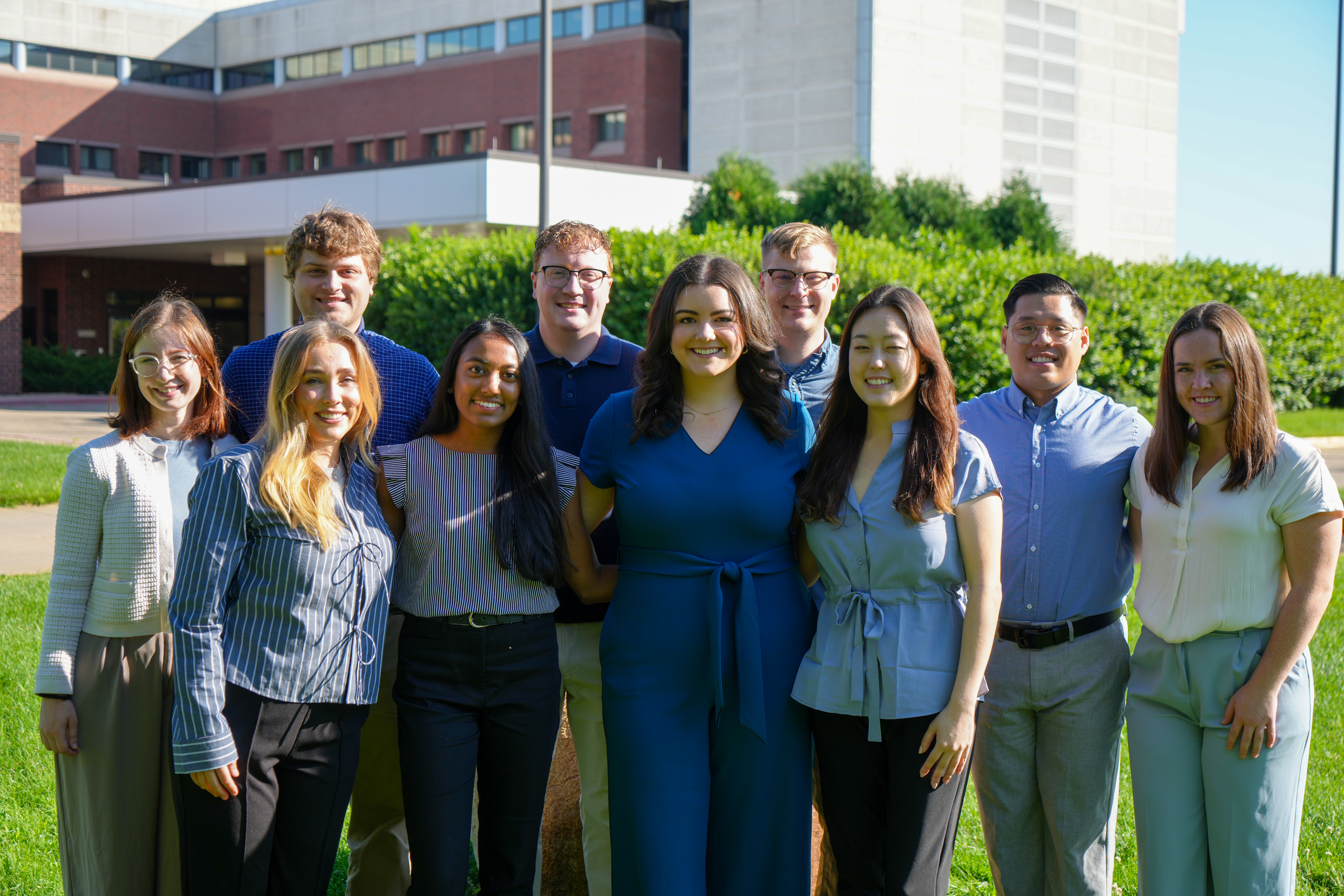 a group of pharmacy residents standing together and smiling 