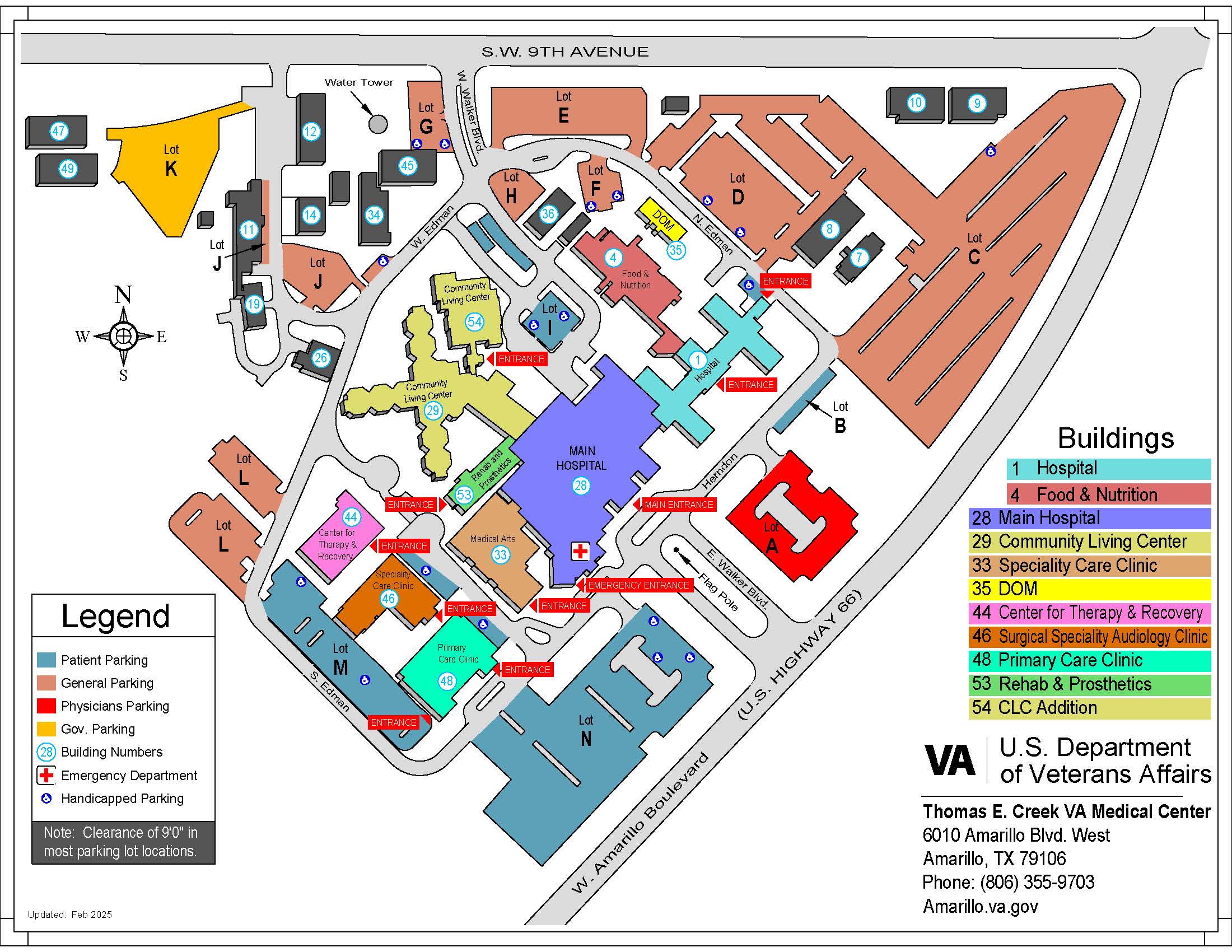 Amarillo Wayfinding Map 2025