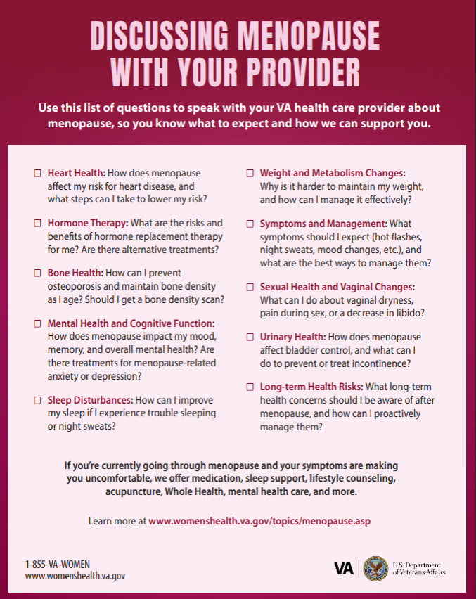 Discussing Menopause With Your Provider.