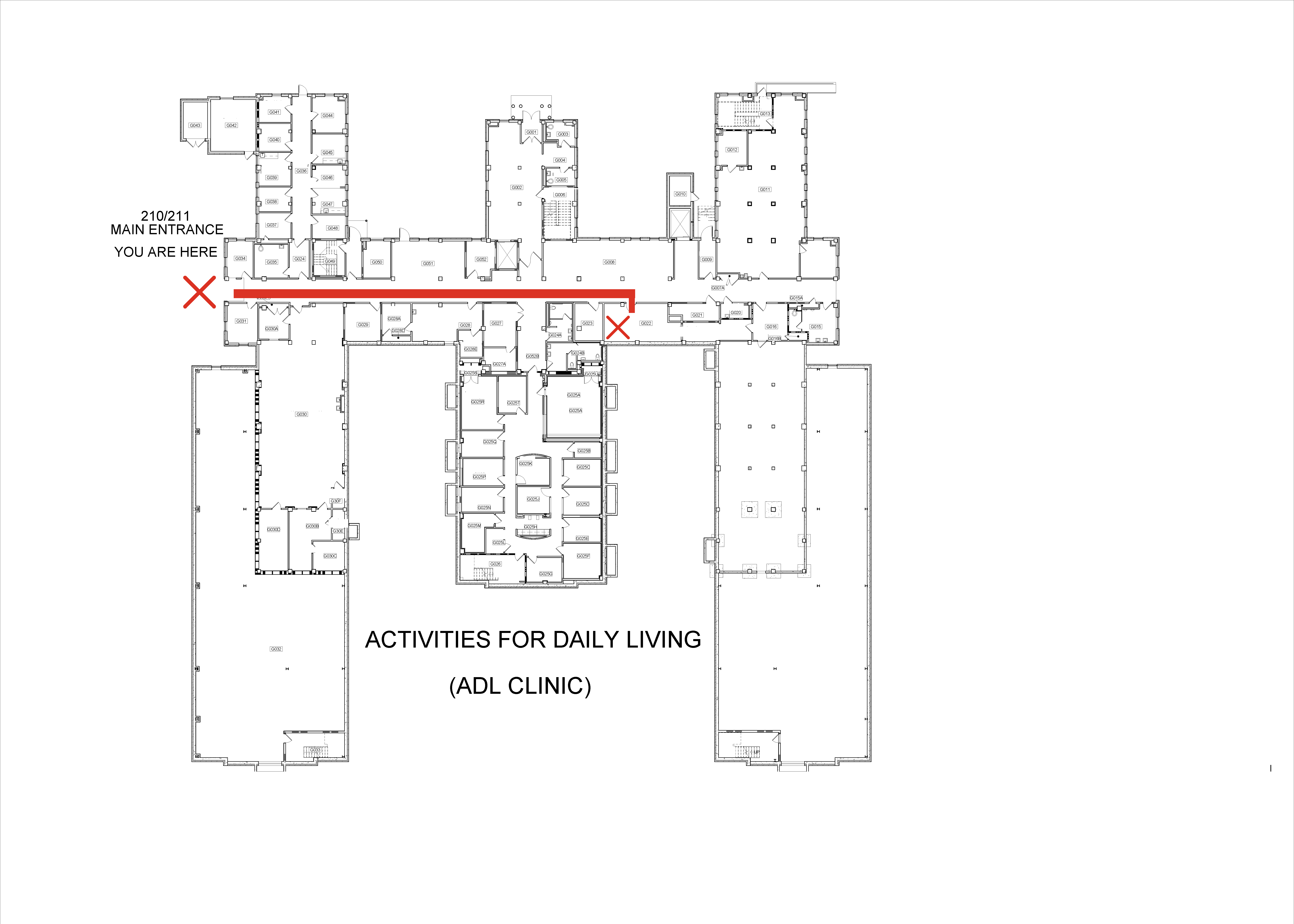 210/211 entrance to ADL