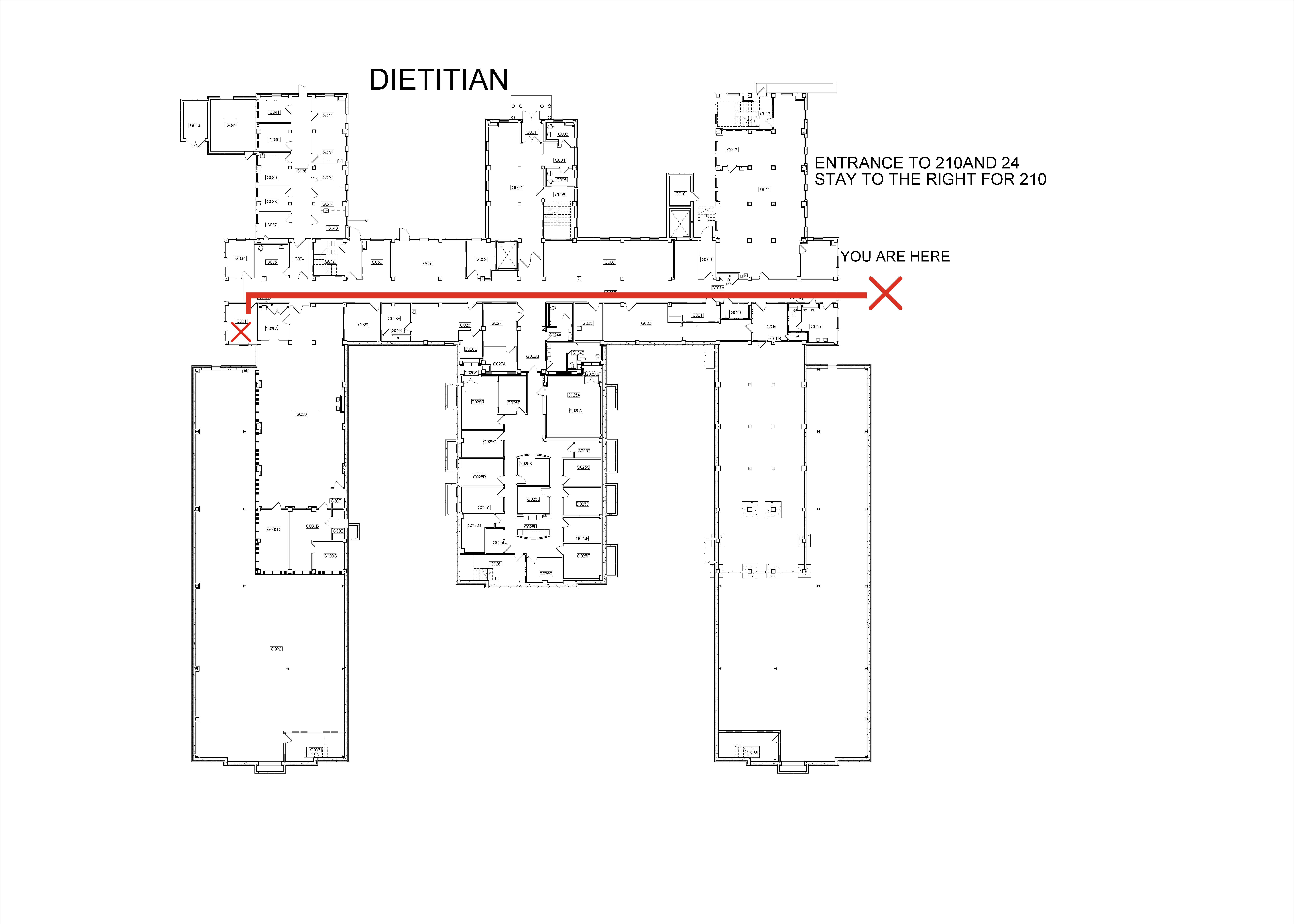 210/24 entrance to the dietician