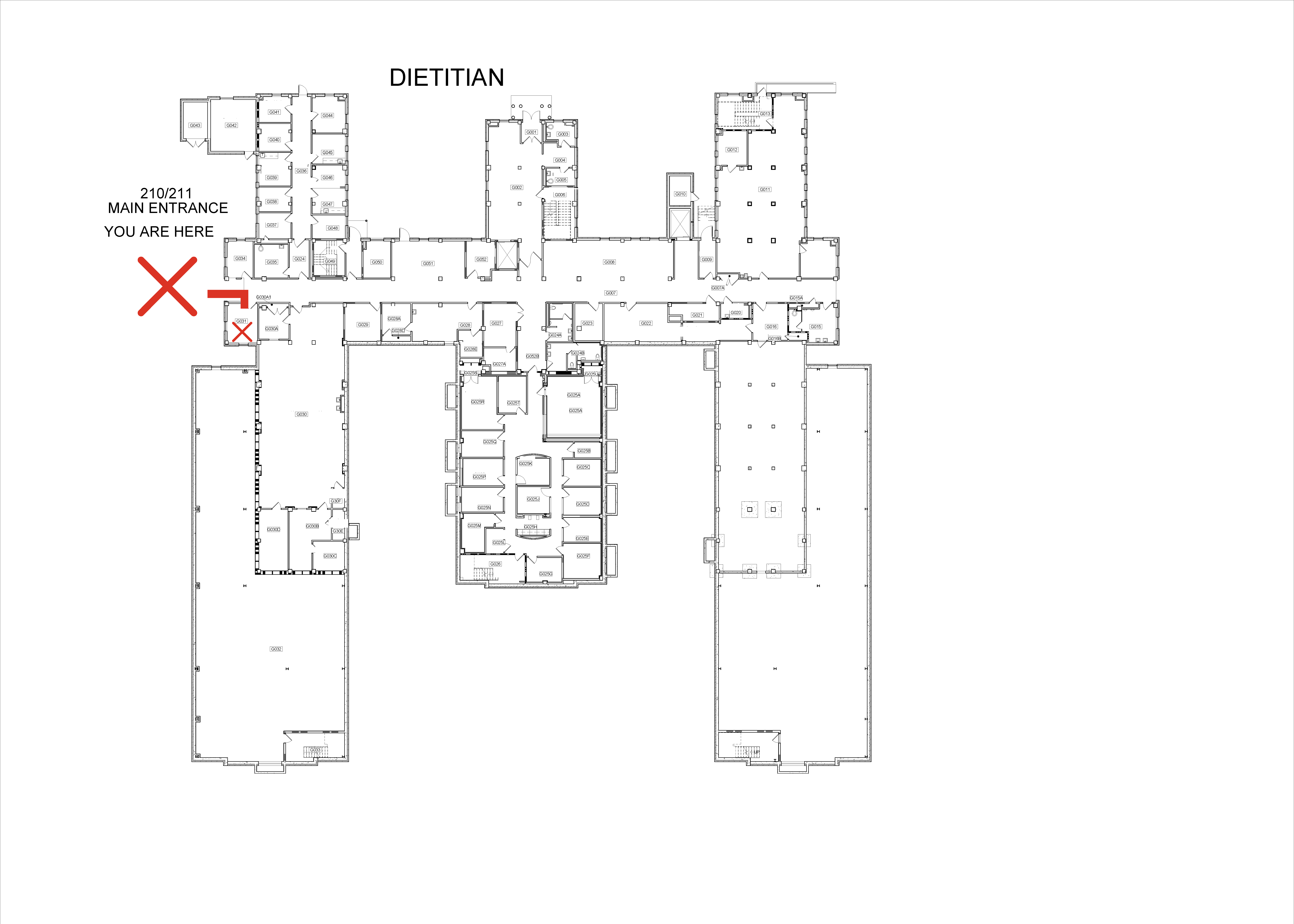 210/211 Entrance to Dietician