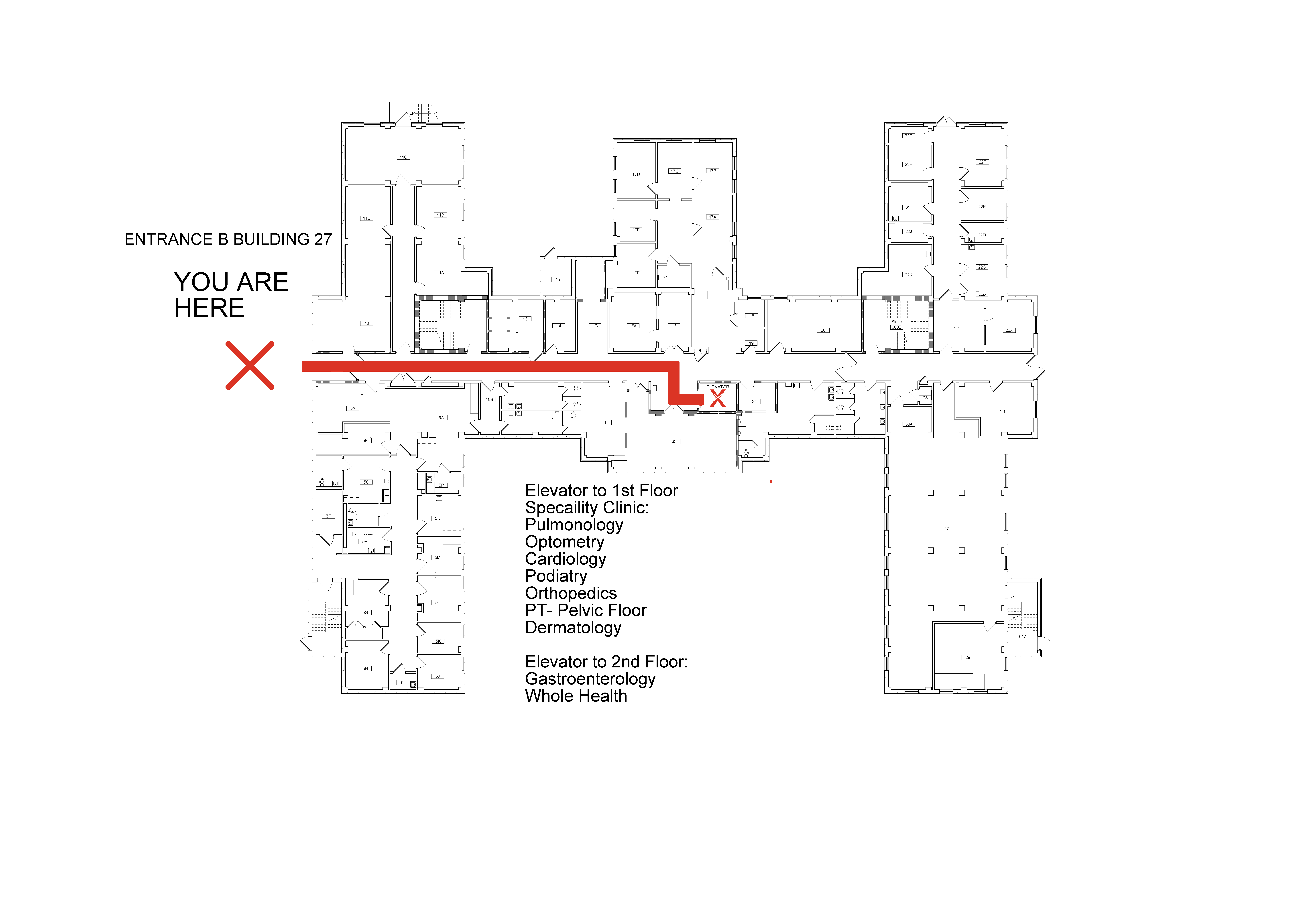 Entrance B to Specialty