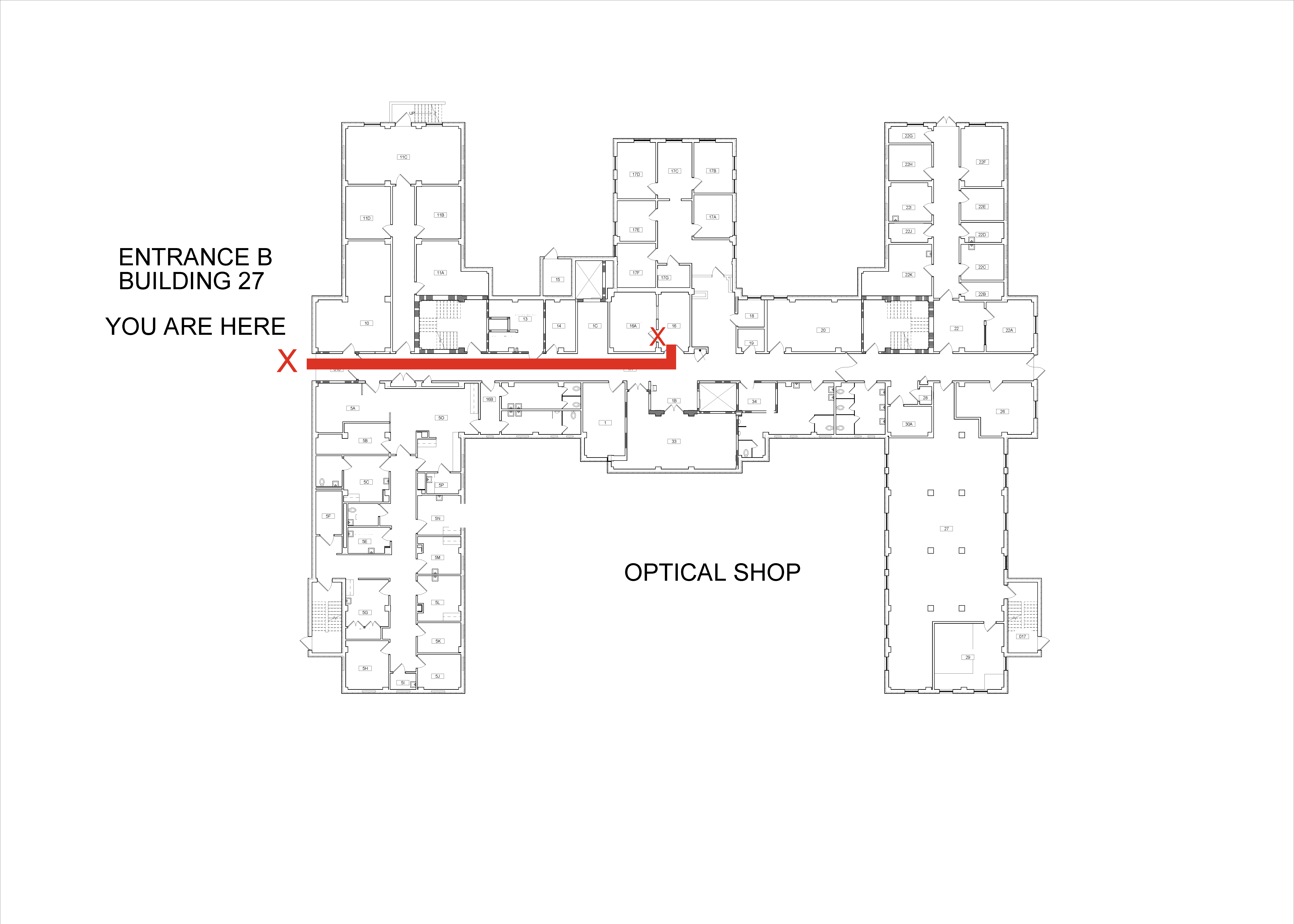 Entrance B to Optical Shop