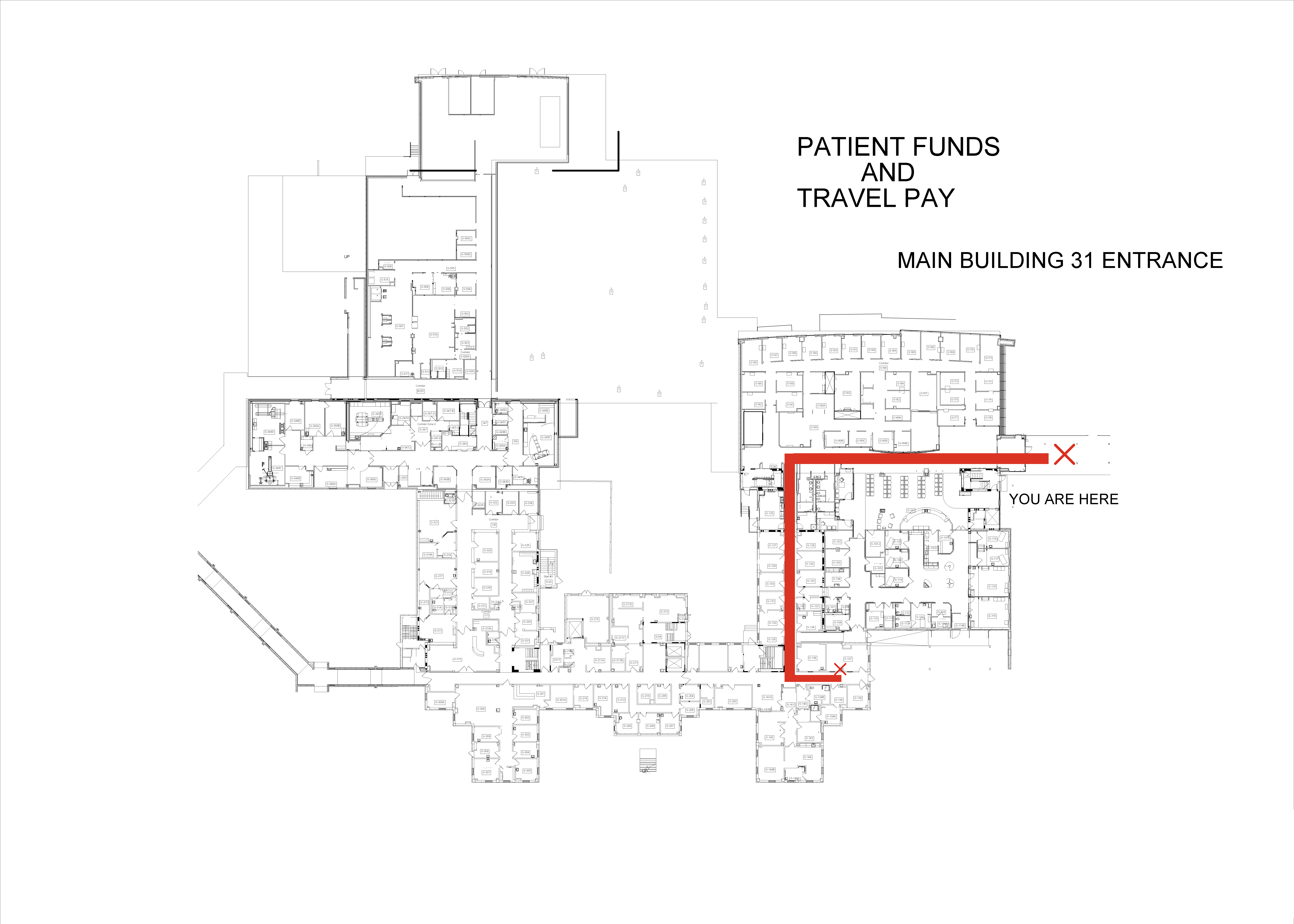 Main Entrance to Patient Funds