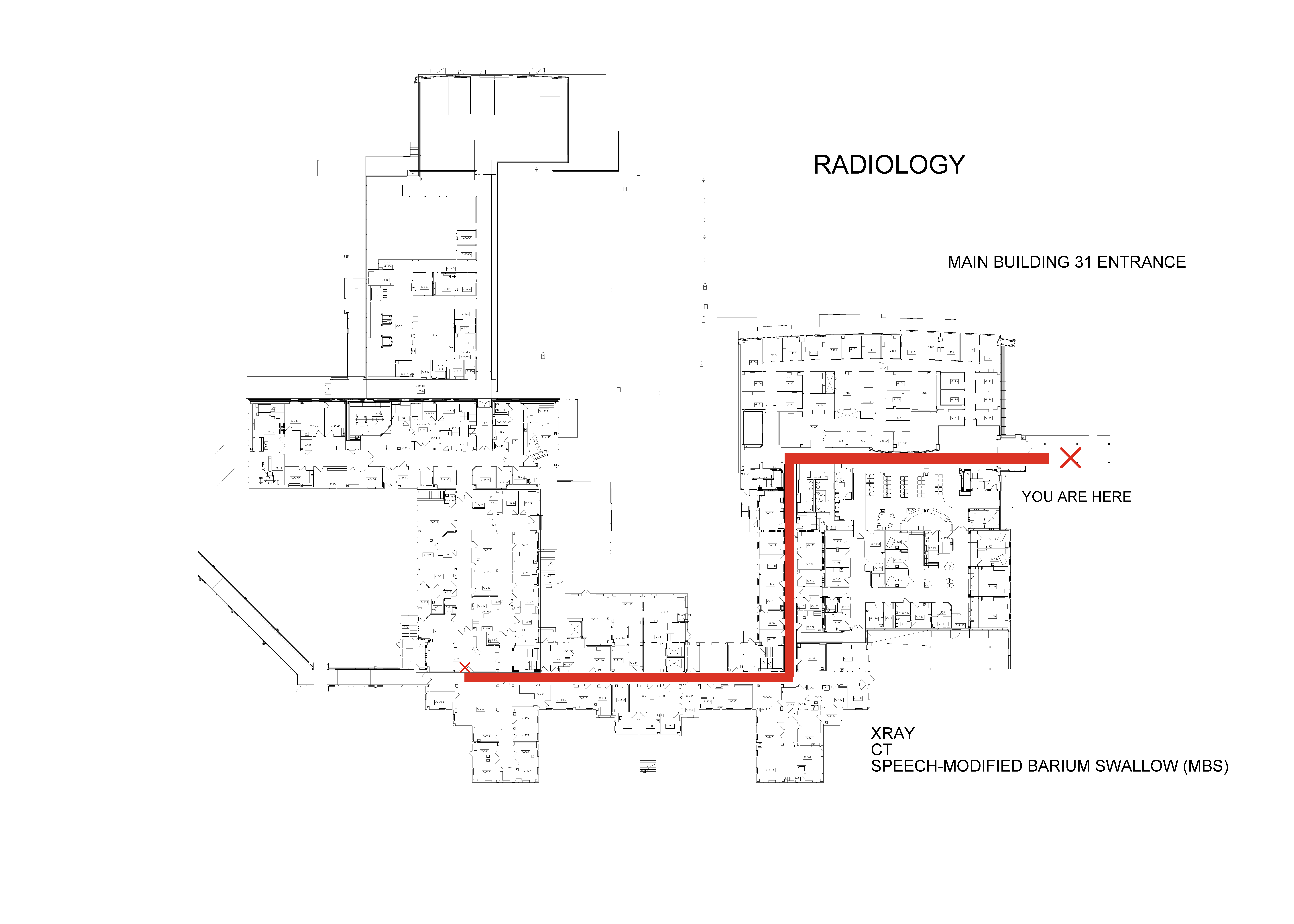 main entrance to radiology