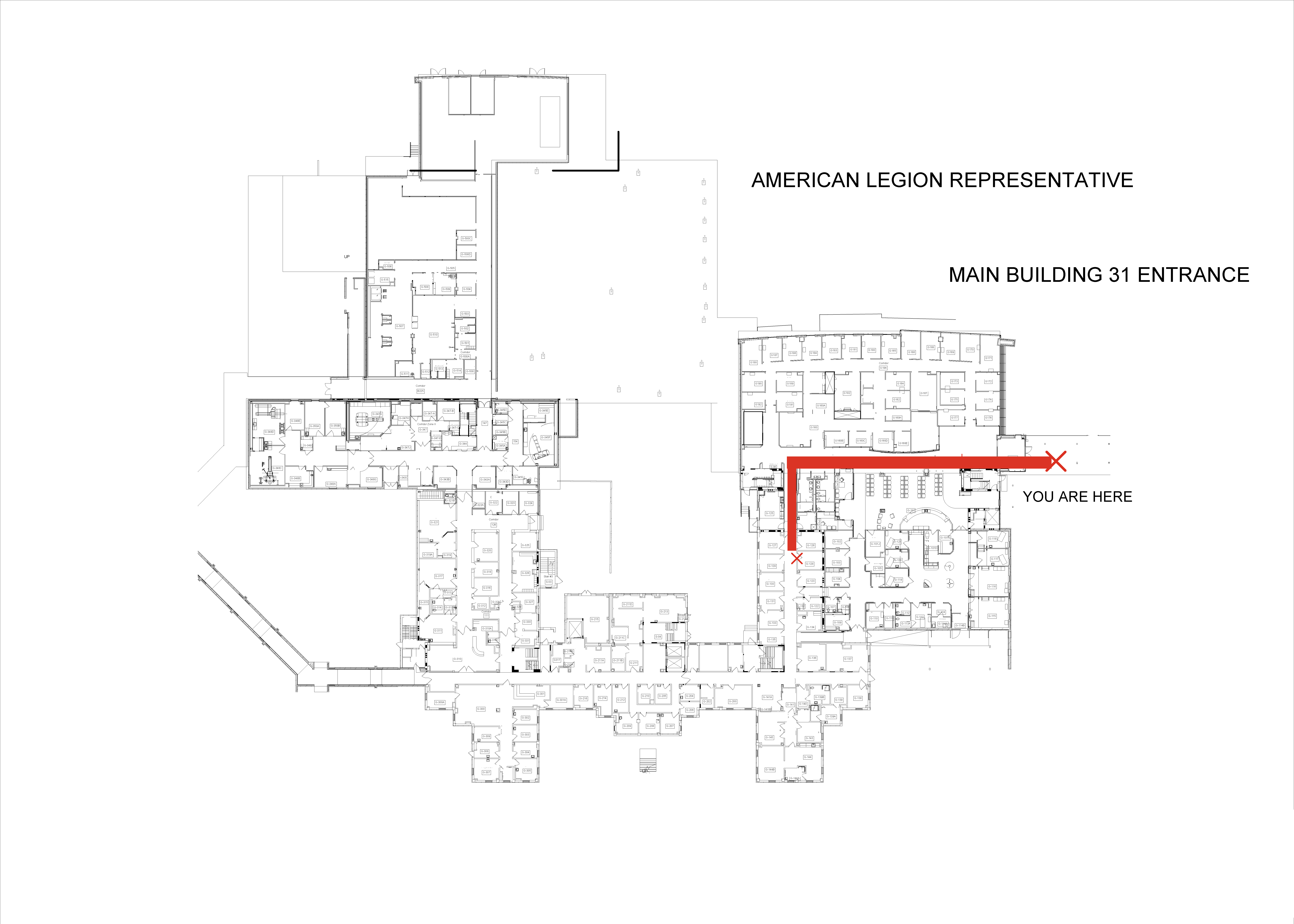 main entrance to american legion rep