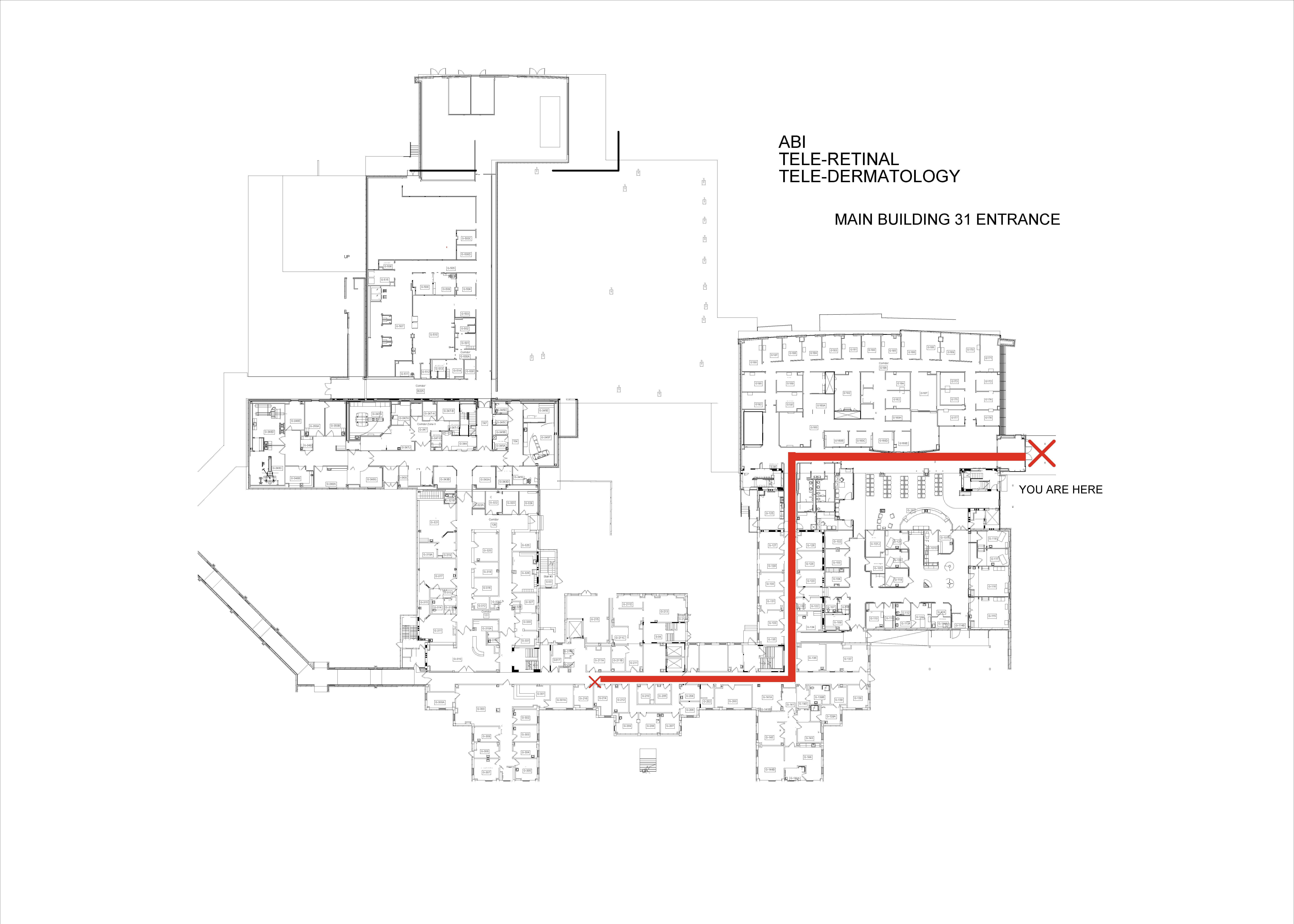 Main Entrance to Teleretinal and Dermatology