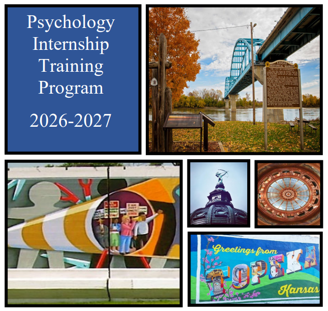 Font of brochure showing images of Leavenworth and Topeka