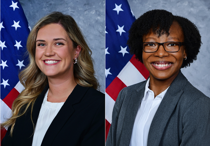 Left: Leila Gosto, PharmD, PGY2 Geriatrics Pharmacy Resident 25-26; Right: Alana Holliman, PharmD, PGY2 Ambulatory Care Pharmacy Resident 25-26