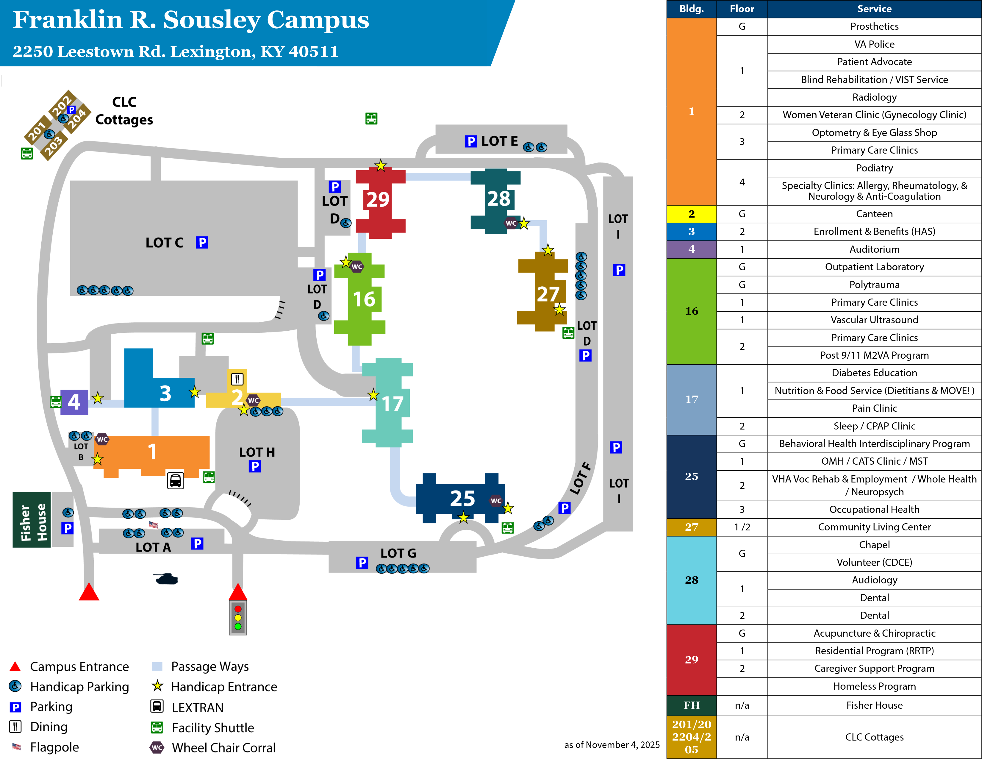 Franklin R. Sousley clinic location map