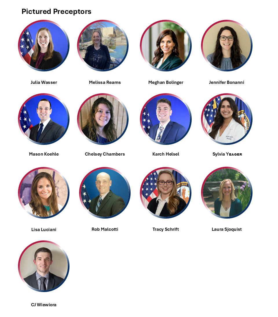 Preceptors for Pharmacy Residency program