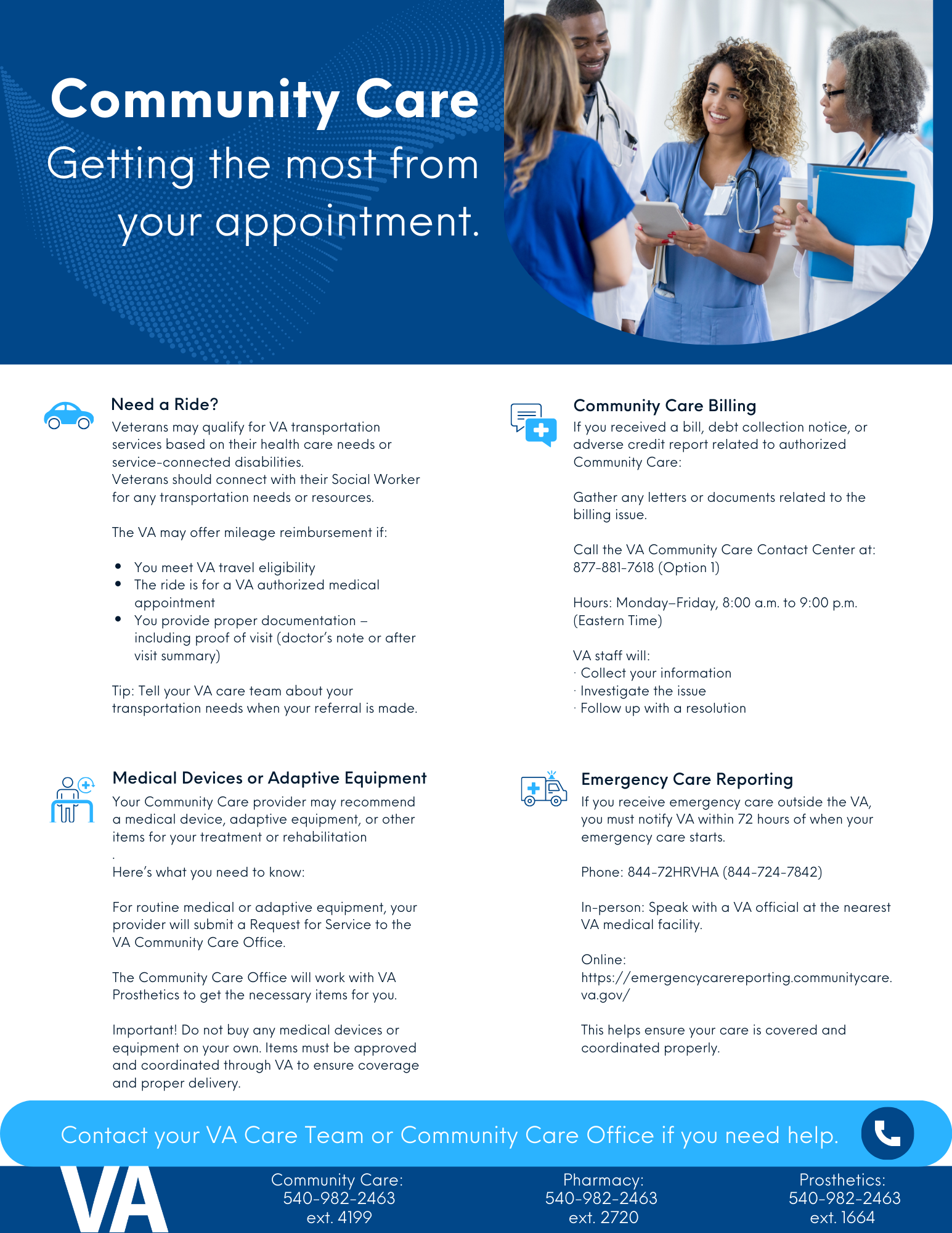 Community Care Flyer for Salem VA