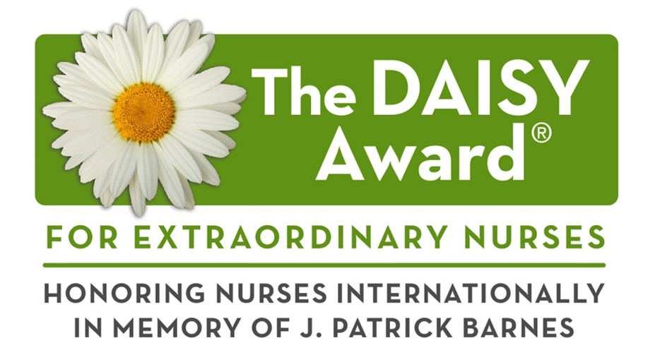 The Daisy Award logo with a white daisy on green background.