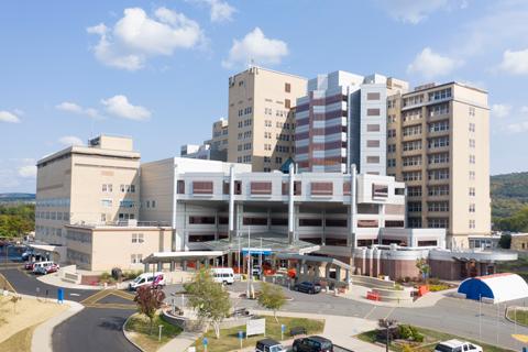 Photo out front of Wilkes-Barre VA Medical Center