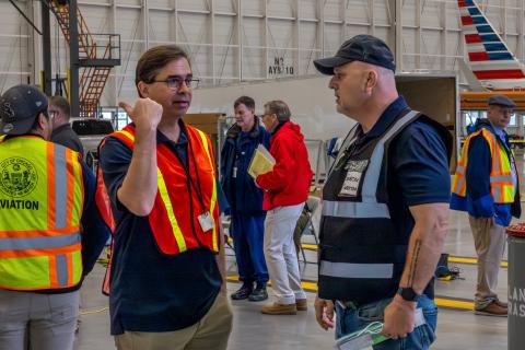 Patrick Wozniak, Veterans Health Administration, Federal Coordinating Center, exercise, May 1, 2025, Chicago, Illinois, O'Hare International Airport