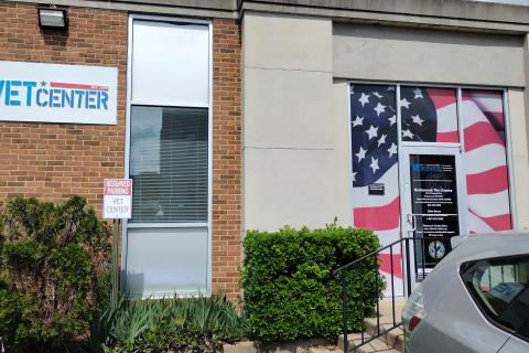 Exterior of the Richmond Vet Center building with Vet Center signage