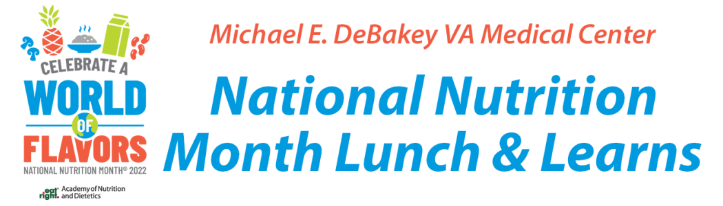 National Nutrition Month learn and learn banner