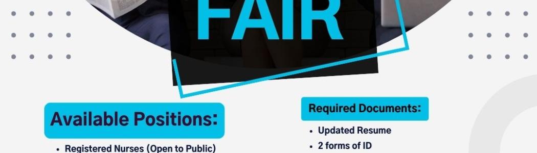 a graphic for the August 6 job fair