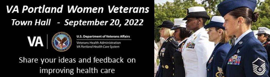 VA Portland Women Veterans Town Hall Sept. 20; photo of women in uniform