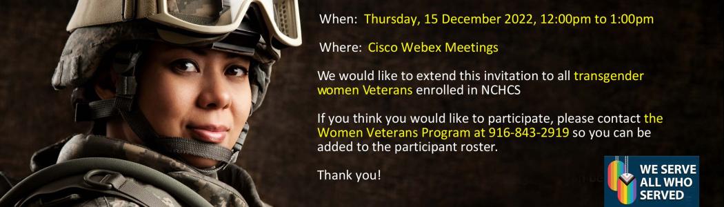 Women veterans focus group