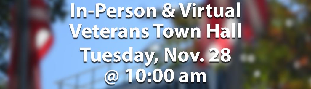 Town Hall, Nov. 28 at 10 a.m. 